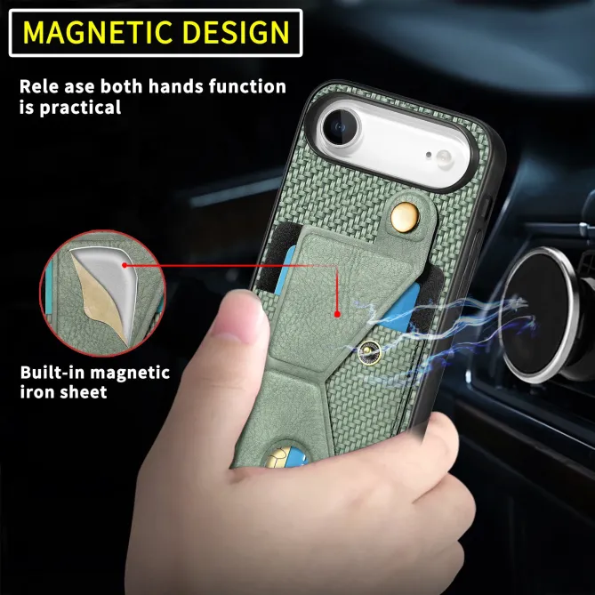 Coque iPhone Air K-Stand Porte-Carte Aimantée