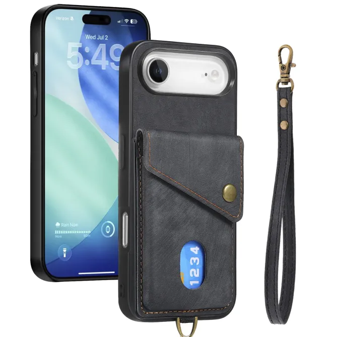 Coque iPhone Air à Porte-Carte Lanière | NOMAD
