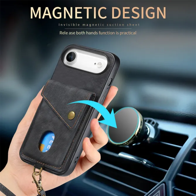 Coque iPhone Air à Porte-Carte Lanière | NOMAD