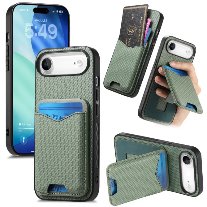 Coque iPhone Air avec Porte-Cartes et Béquille, Finition Tissée