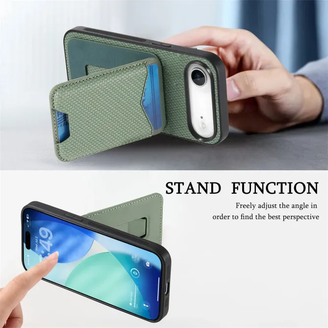 Coque iPhone Air avec Porte-Cartes et Béquille, Finition Tissée