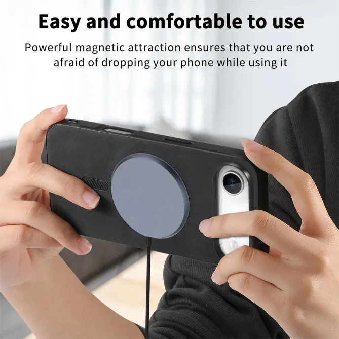 Coque iPhone Air Imitation Cuir Compatible MagSafe