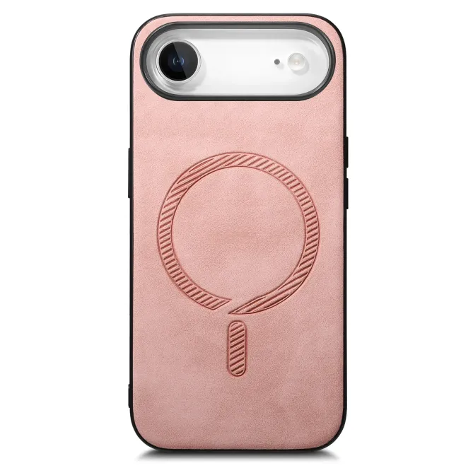 Coque iPhone Air Imitation Cuir Compatible MagSafe