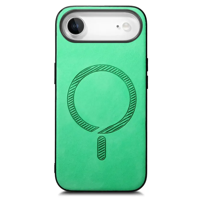 Coque iPhone Air Imitation Cuir Compatible MagSafe