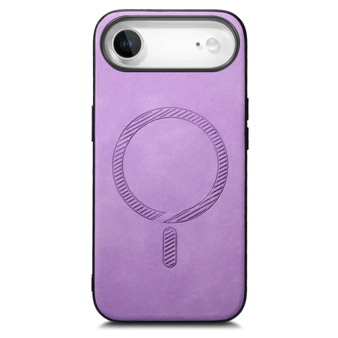 Coque iPhone Air Imitation Cuir Compatible MagSafe