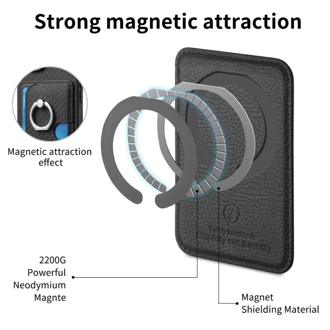 Coque iPhone Air Porte-cartes Détachable avec Anneau | Modula