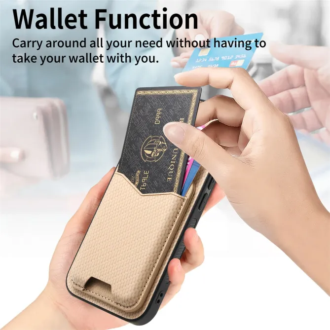 Coque iPhone Air avec Porte-Cartes et Béquille, Finition Tissée