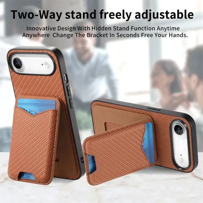 Coque iPhone Air avec Porte-Cartes et Béquille, Finition Tissée