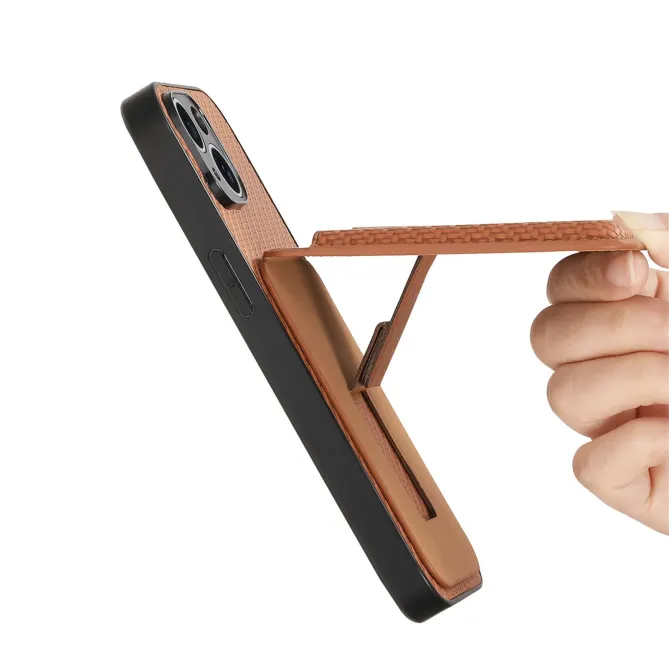 Coque iPhone Air avec Porte-Cartes et Béquille, Finition Tissée