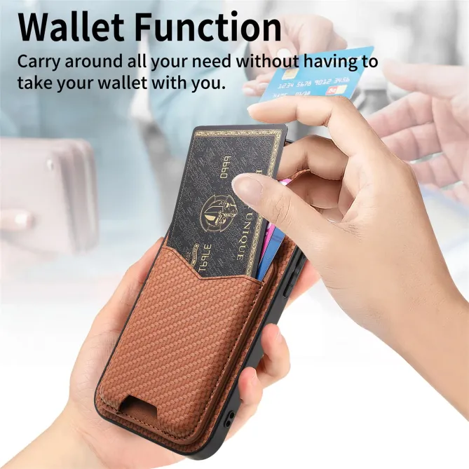 Coque iPhone Air avec Porte-Cartes et Béquille, Finition Tissée