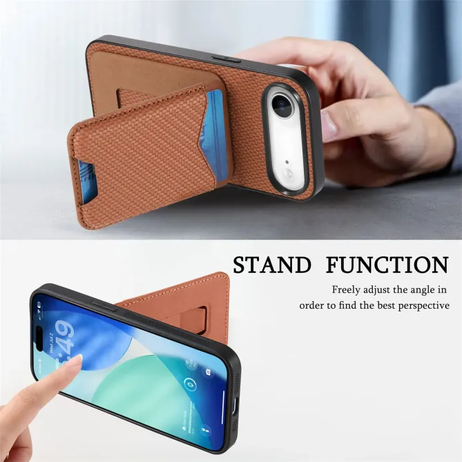 Coque iPhone Air avec Porte-Cartes et Béquille, Finition Tissée
