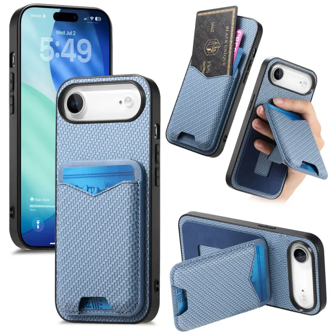 Coque iPhone Air avec Porte-Cartes et Béquille, Finition Tissée