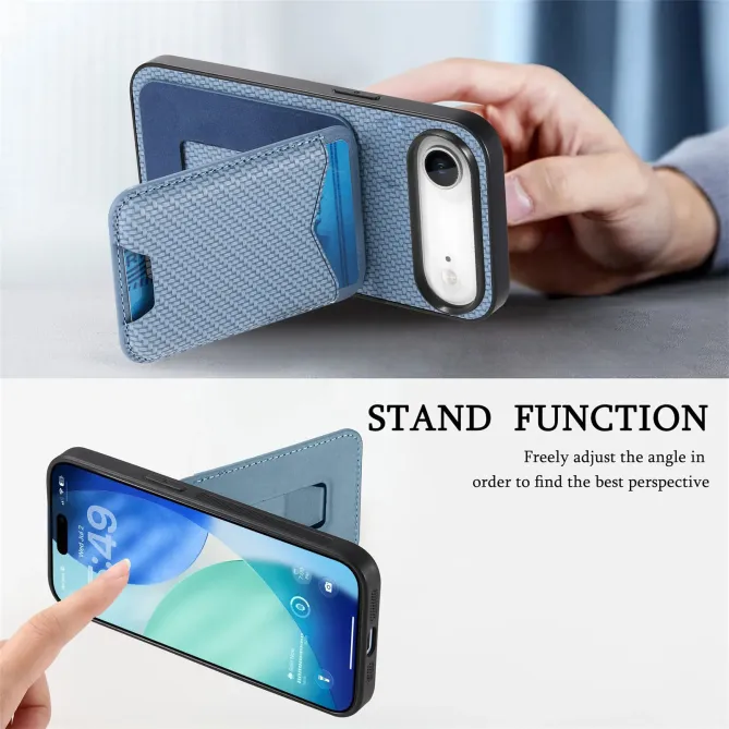 Coque iPhone Air avec Porte-Cartes et Béquille, Finition Tissée