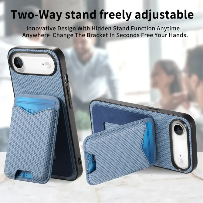 Coque iPhone Air avec Porte-Cartes et Béquille, Finition Tissée