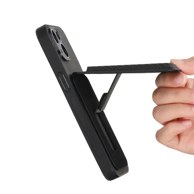 Coque iPhone Air avec Porte-Cartes et Béquille, Finition Tissée