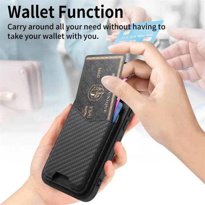 Coque iPhone Air avec Porte-Cartes et Béquille, Finition Tissée