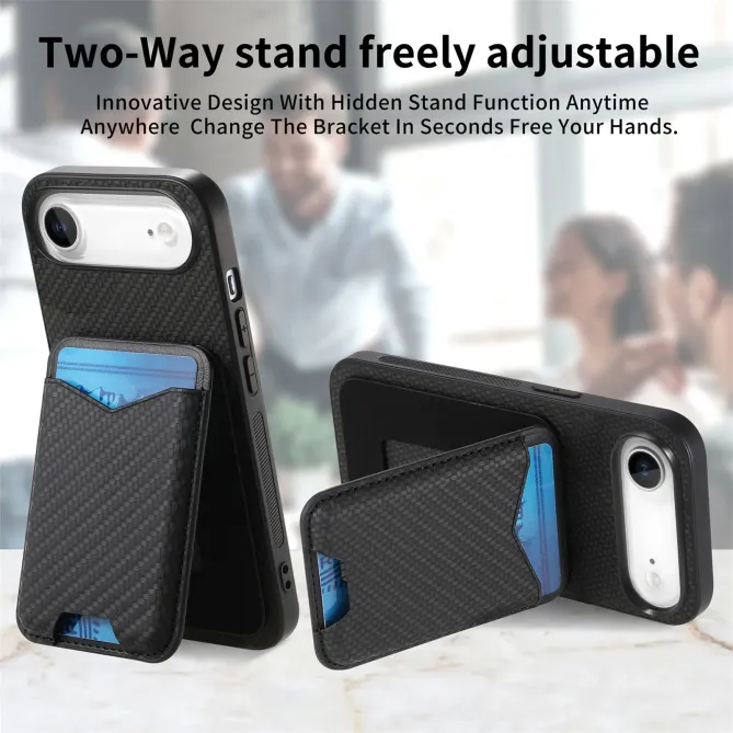 Coque iPhone Air avec Porte-Cartes et Béquille, Finition Tissée