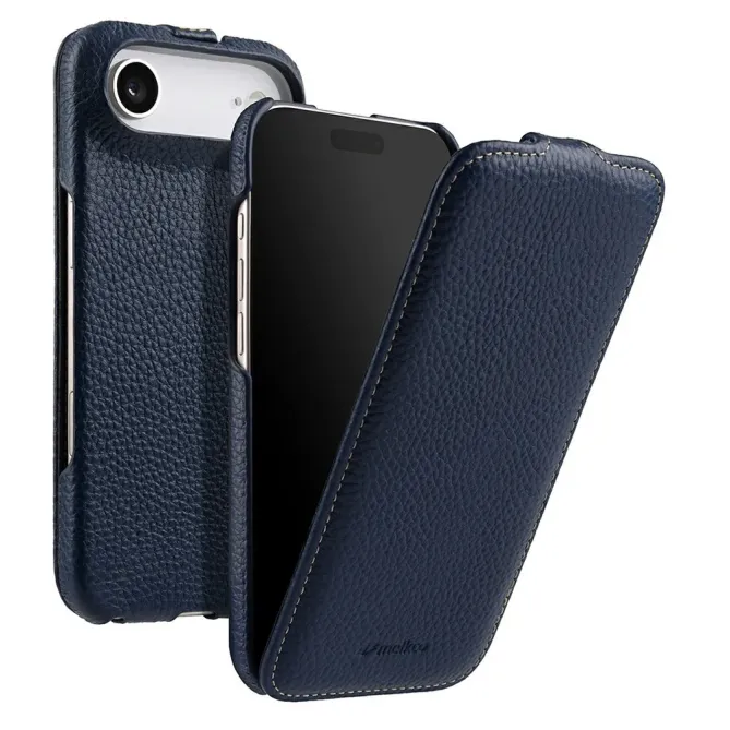 Étui iPhone Air Rabat Vertical Cuir Véritable