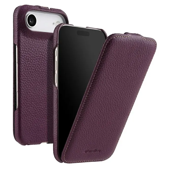 Étui iPhone Air Rabat Vertical Cuir Véritable