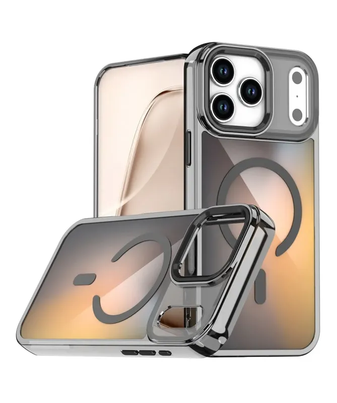 Coque iPhone 17 Pro Irisé MagSafe avec Support Caméra