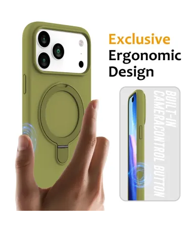 Coque iPhone 17 Pro Silicone | COMPAS Kaki - photo 62
