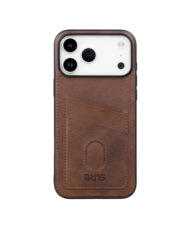 Coque iPhone 17 Pro Porte-Carte Effet Cuir