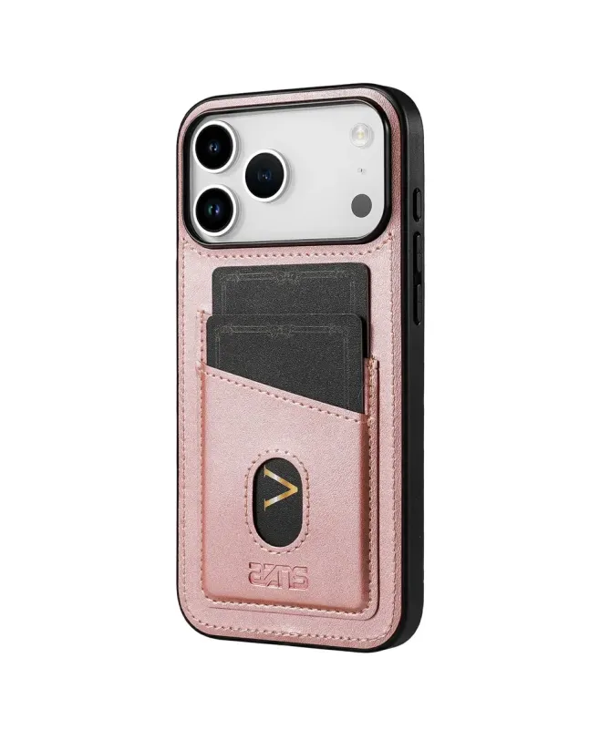 Coque iPhone 17 Pro Porte-Carte Effet Cuir
