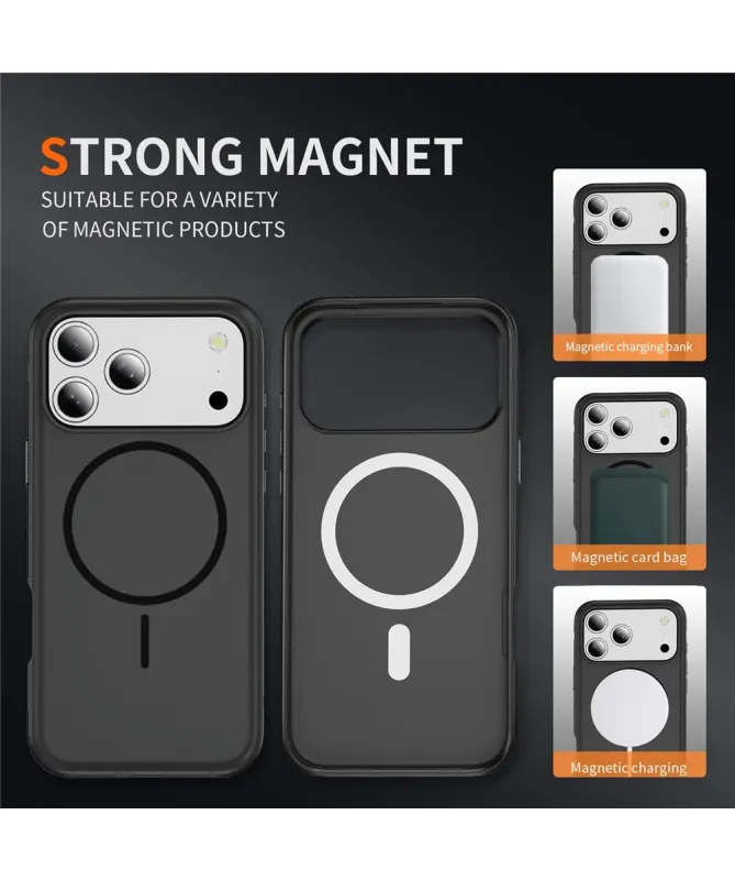 Coque iPhone 17 Pro Antichoc MagSafe avec Grip Texturé