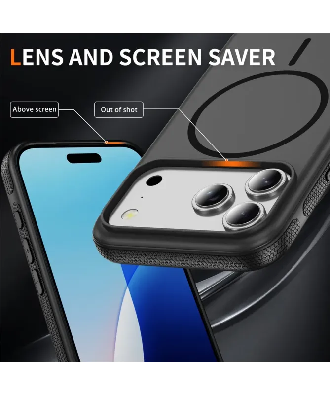 Coque iPhone 17 Pro Antichoc MagSafe avec Grip Texturé