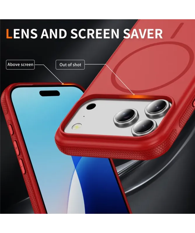 Coque iPhone 17 Pro Antichoc MagSafe avec Grip Texturé