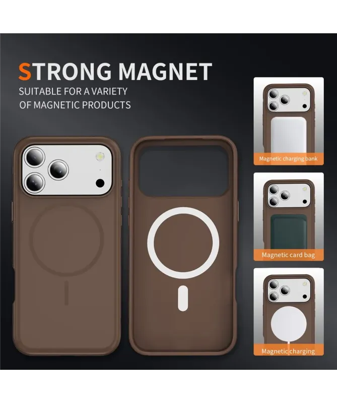 Coque iPhone 17 Pro Antichoc MagSafe avec Grip Texturé