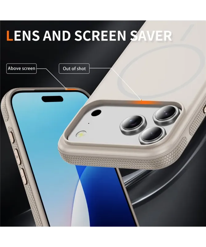 Coque iPhone 17 Pro Antichoc MagSafe avec Grip Texturé