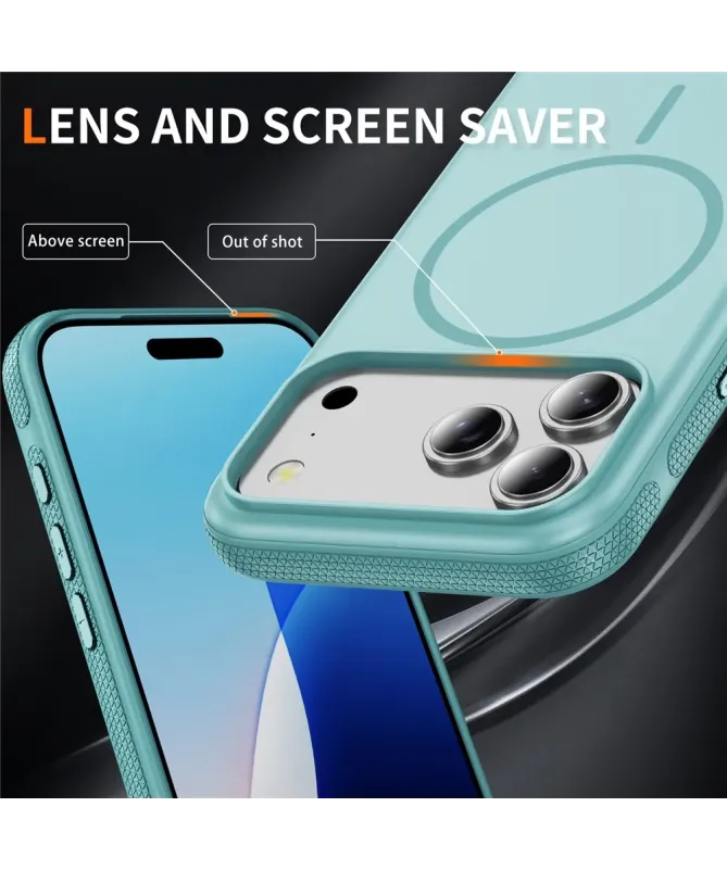 Coque iPhone 17 Pro Antichoc MagSafe avec Grip Texturé