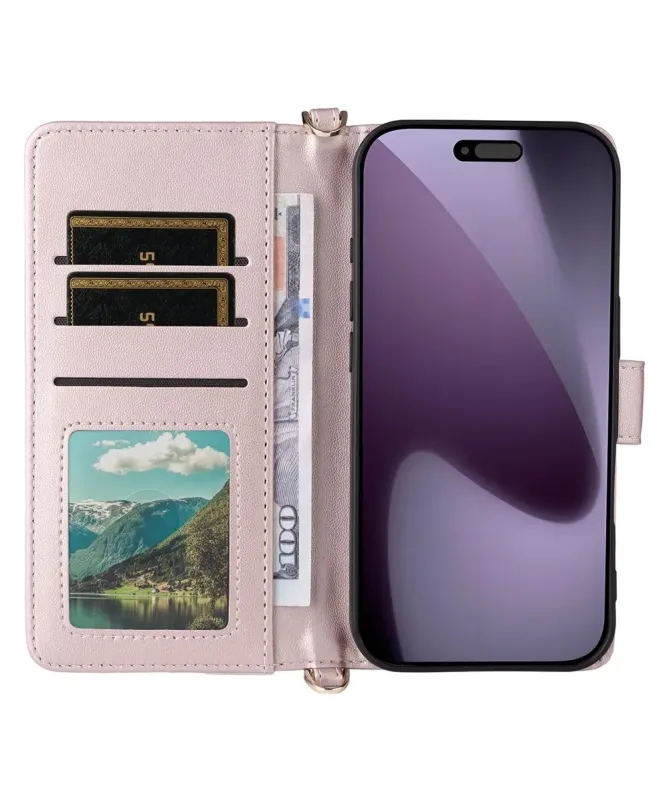 Housse iPhone 17 Pro Bandoulière Matelassée