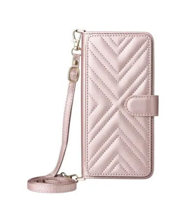 Housse iPhone 17 Pro Bandoulière Matelassée