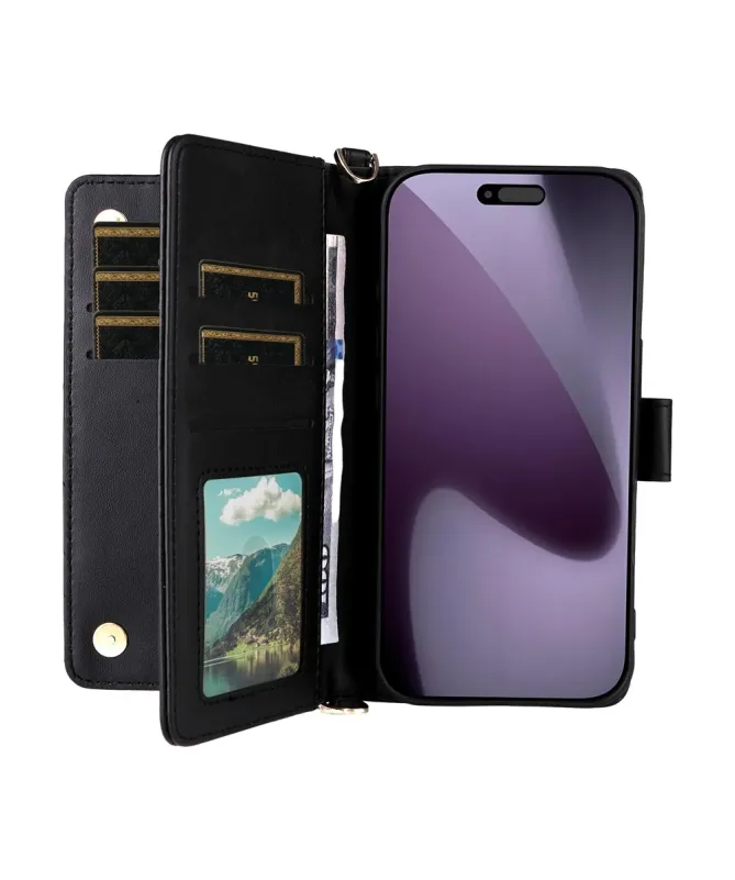 Housse iPhone 17 Pro Bandoulière Matelassée