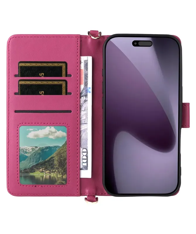 Housse iPhone 17 Pro Bandoulière Matelassée