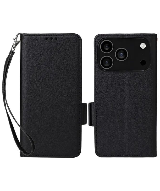 Housse iPhone 17 Pro effet cuir à Lanière | FOLKEN