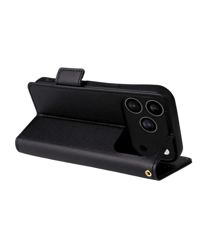 Housse iPhone 17 Pro effet cuir à Lanière | FOLKEN