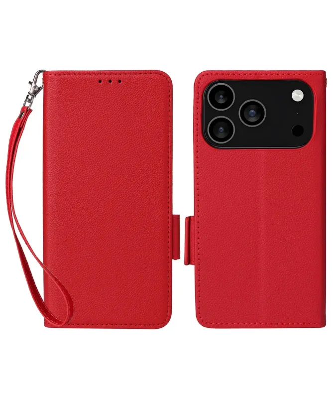 Housse iPhone 17 Pro effet cuir à Lanière | FOLKEN