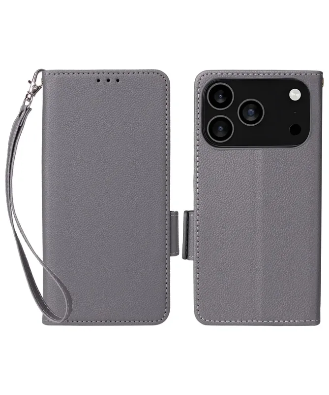 Housse iPhone 17 Pro effet cuir à Lanière | FOLKEN