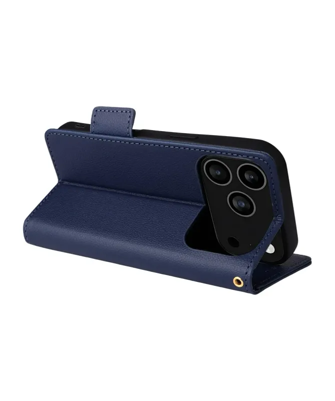 Housse iPhone 17 Pro effet cuir à Lanière | FOLKEN