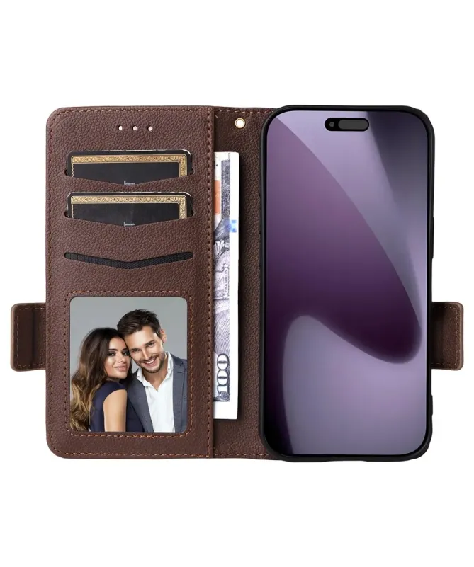 Housse iPhone 17 Pro effet cuir à Lanière | FOLKEN