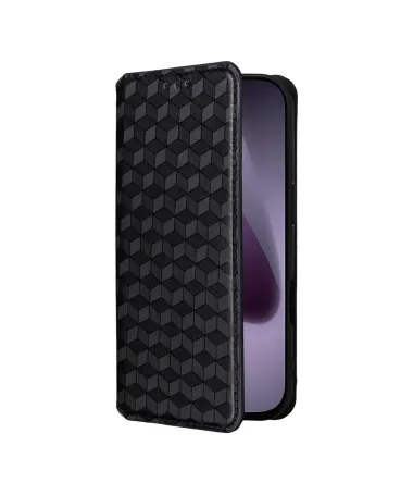 Housse Portefeuille iPhone 17 Pro Motif Géométrique 3D