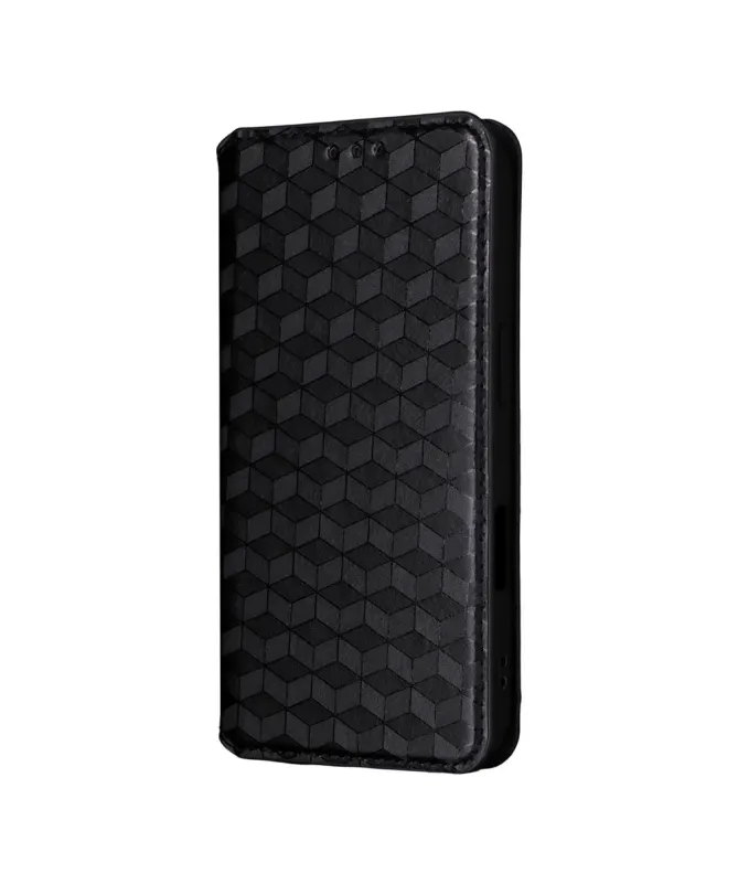 Housse Portefeuille iPhone 17 Pro Motif Géométrique 3D