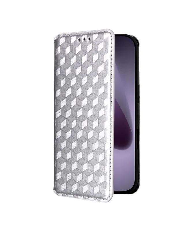 Housse Portefeuille iPhone 17 Pro Motif Géométrique 3D