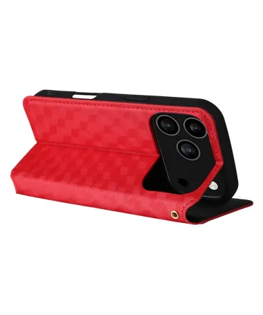 Flip Cover iPhone 17 Pro Design Géométrie Rouge - photo 9