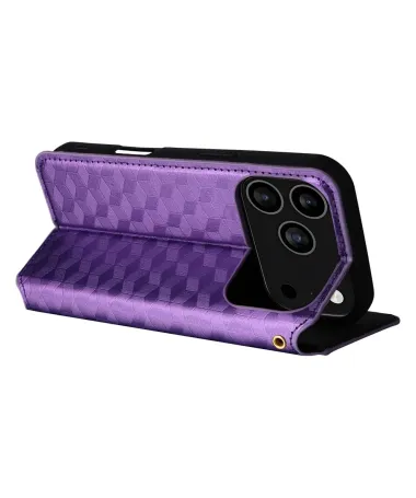 Flip Cover iPhone 17 Pro Design Géométrie Violet - photo 15