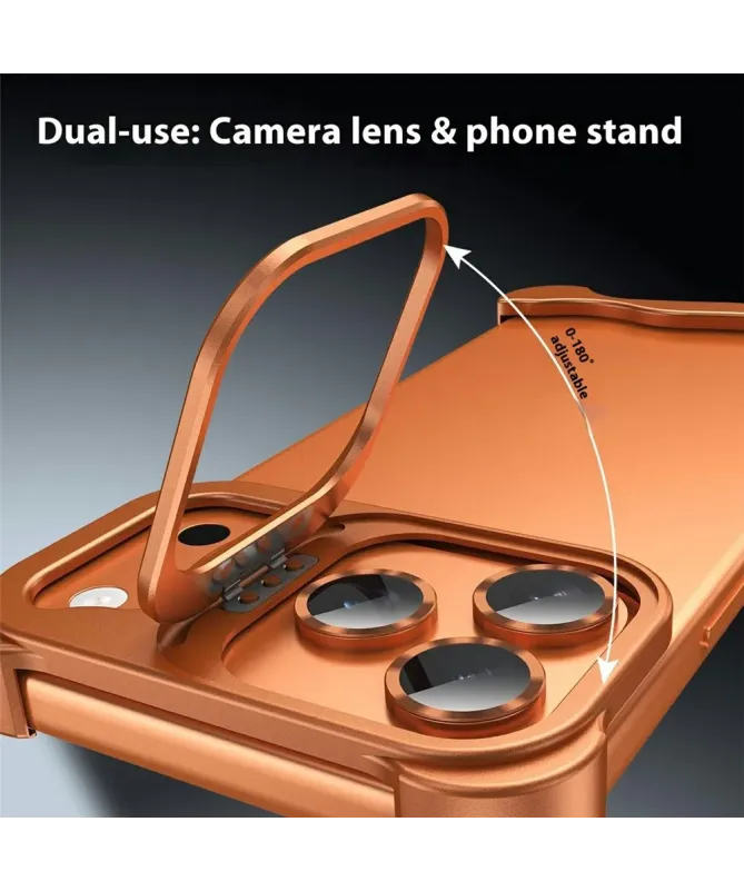 Coque iPhone 17 Pro Métallique avec Support Caméra