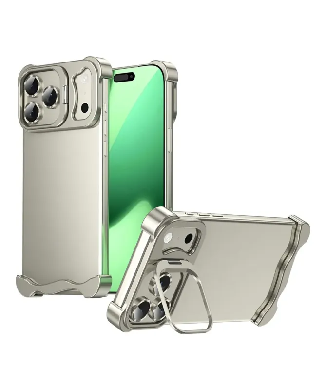 Coque iPhone 17 Pro Métallique avec Support Caméra